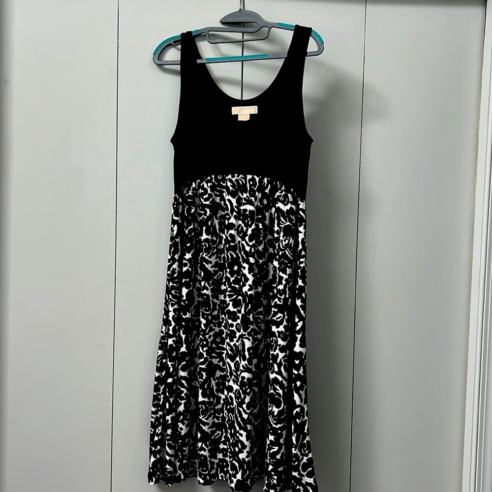 Michael Kors tank dress, M, black/white
